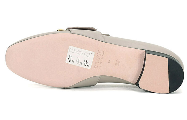 (W) BALLY Loafer 'Simple Buckle Grey' 圖 6