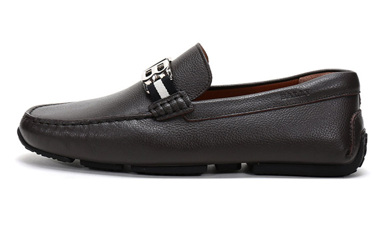 (W) BALLY Loafer 'Simplified Casual Brown Grey Leather'