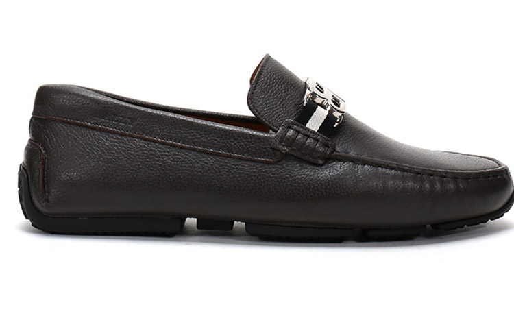 (W) BALLY Loafer 'Simplified Casual Brown Grey Leather' 圖 2
