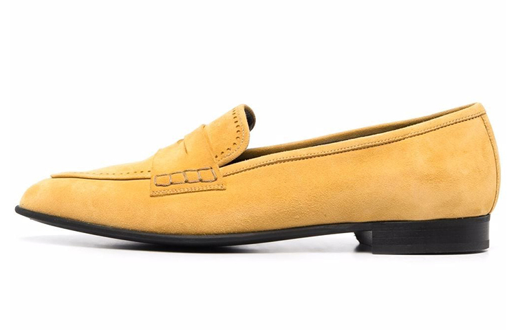 Buy BALLY巴利 绒面革樂福鞋 女款 黃色