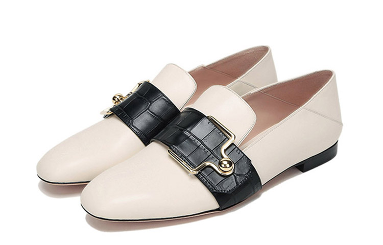 (W) BALLY Loafer Flat 'Bone White Metal Buckle' 圖 3