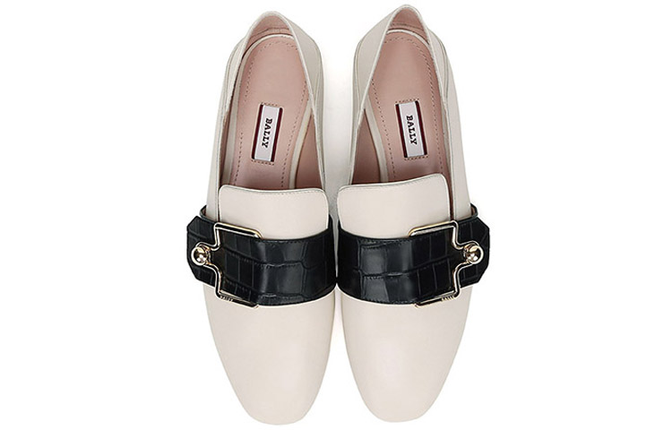 (W) BALLY Loafer Flat 'Bone White Metal Buckle' 圖 4