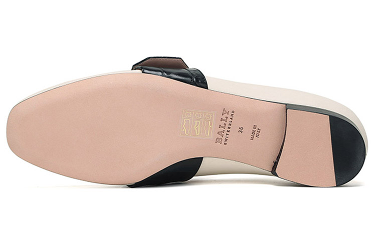(W) BALLY Loafer Flat 'Bone White Metal Buckle' 圖 6