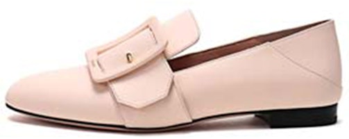 (Women) BALLY Loafer Flat 'Pink Buckle' 6231232 (Women) BALLY Loafer Flat 'Pink Buckle' 6231232