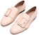 (W) BALLY Loafer Flat 'Pink Buckle' Kasut Leper Tumit Rendah 6231232