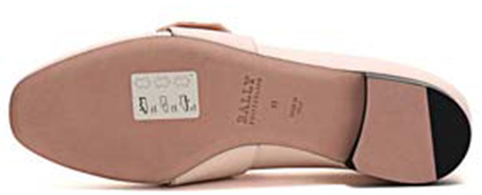 BALLY 皮質方扣平底樂福鞋 女款 粉 Sizing BALLY 皮質方扣平底樂福鞋 女款 粉