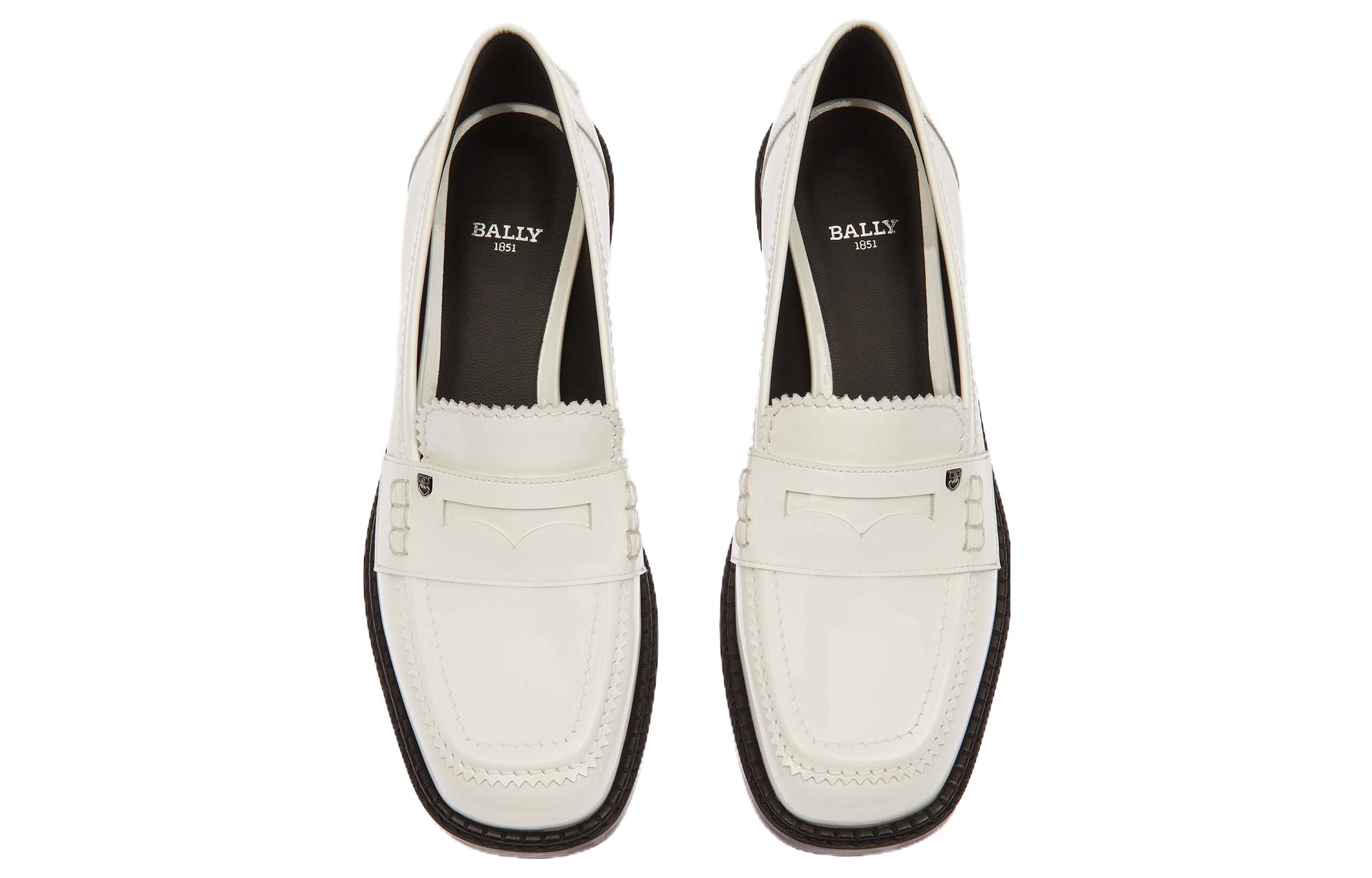 (W) BALLY Loafer Low 'Patent White' 圖 2