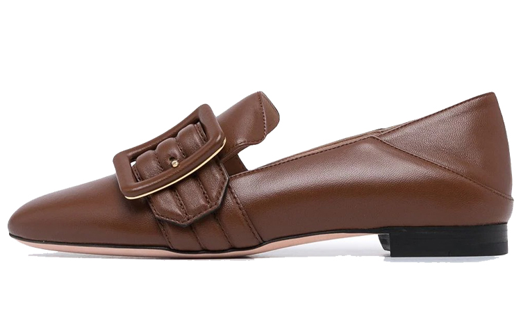 (W) BALLY Loafer with Buckle Detail 'Brown'