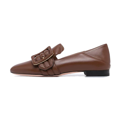 (W) BALLY Loafer with Buckle Detail 'Brown'