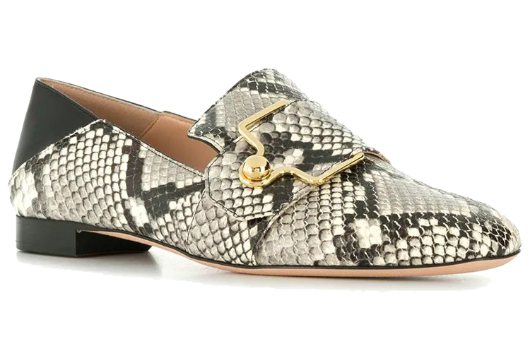 (W) BALLY Loafers 'Snake Effect Black and Brown' 圖 2