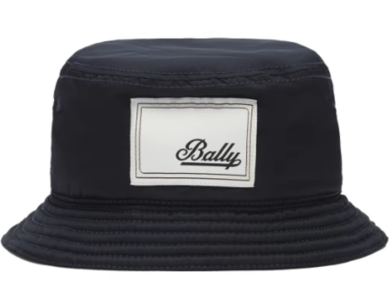 women-bally-logo-nylon-bucket-hat-in-navy-blue-6301234