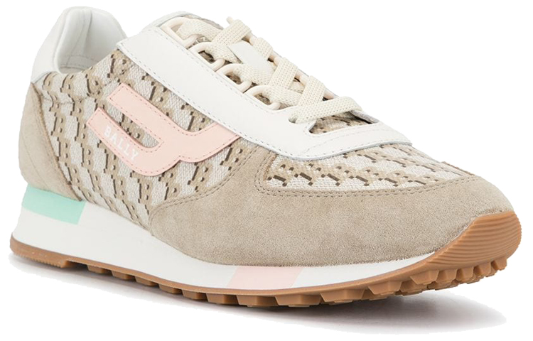 (W) BALLY Logo Print 'Fashion Versatile Low-Top Pink' 圖 2