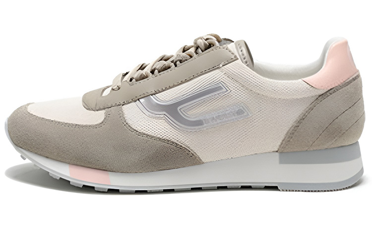 (W) BALLY Logo Print Casual Sneakers 'Beige'