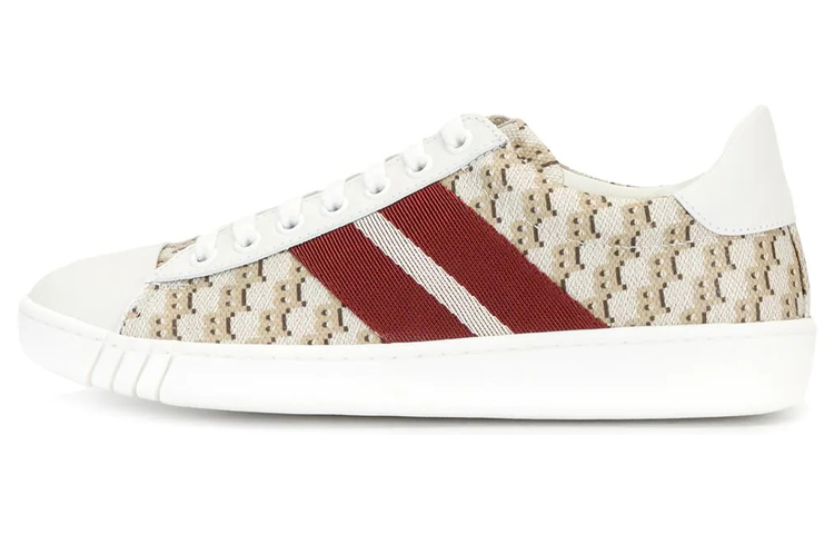 (Women) BALLY Logo Print Lace-Up Round Toe 'Beige Fashion' 6231690