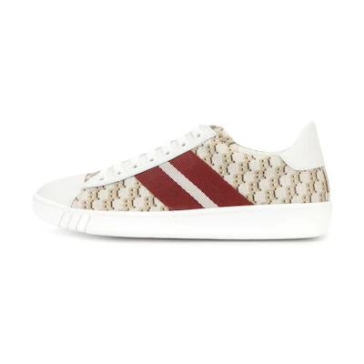 (W) BALLY Logo Print Lace-Up Round Toe 'Beige Fashion'