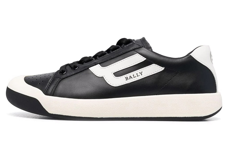 Buy (W) BALLY 黑色标志印花系带运动鞋 6223246