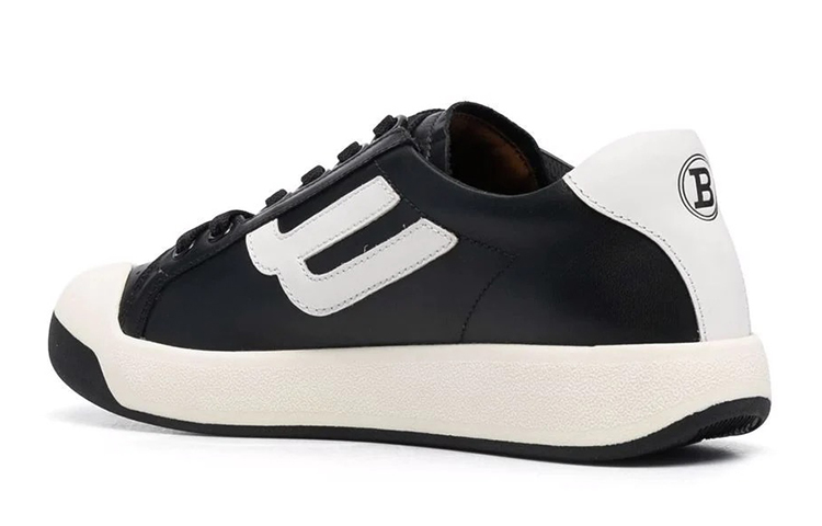 (W) BALLY Logo Print Lace-Up Sneakers 'Black' 圖 3