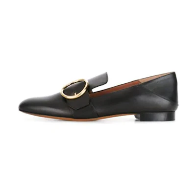 (W) BALLY Lottie 'Black Casual Leather Loafers'