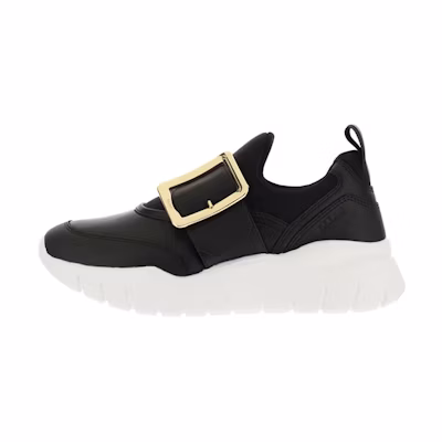 (W) BALLY Low-Top Casual RNNR 'Black Leather'
