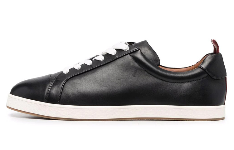 (Women) BALLY Low-Top Leather Sneakers 'Black' 6220262
