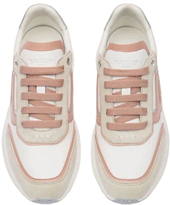 (W) BALLY Sepatu Sneakers Kulit Low-Top 'Abu Putih Pink' 6300130 Order (W) BALLY Sepatu Sneakers Kulit Low-Top 'Abu Putih Pink' 6300130