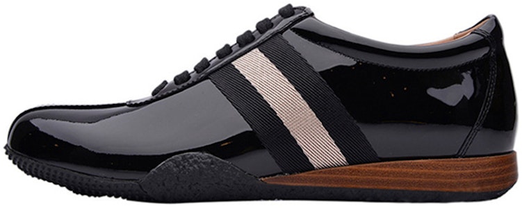 (W) 발리 블랙 로우탑 에나멜 스니커즈 (Bally Black Low-top Enamel Sneakers) 6191027 Buy (W) 발리 블랙 로우탑 에나멜 스니커즈 (Bally Black Low-top Enamel Sneakers) 6191027