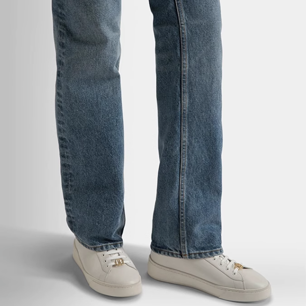 Purchase BALLY巴利 金色扣飾 防滑耐磨 低幫 板鞋 女款 白色