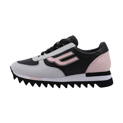 (W) BALLY Low-Top Sneaker 'Grey Black Pink'