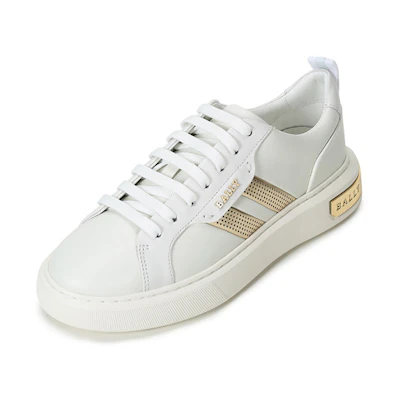 (W) BALLY Low-Top Lace-Up Sneaker 'White'