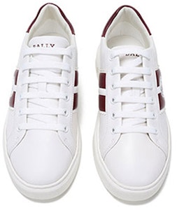(W) BALLY Kasut Bertapak Rendah 'Putih Merah' 6239689 Shop (W) BALLY Kasut Bertapak Rendah 'Putih Merah' 6239689