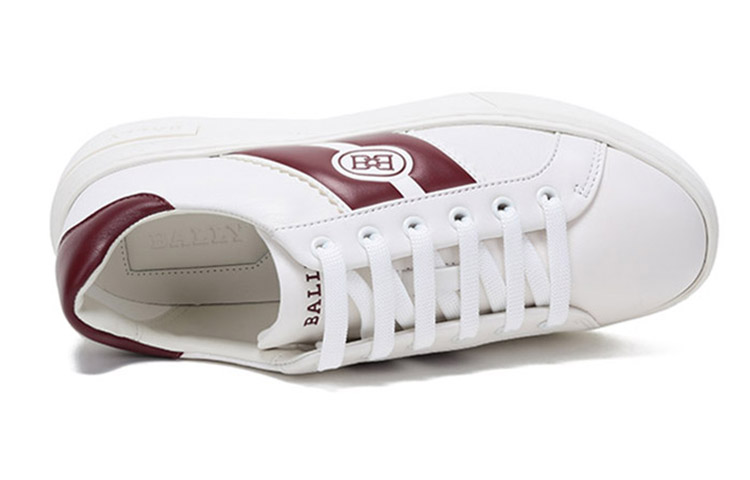Purchase (W) BALLY Kasut Bertapak Rendah 'Putih Merah' 6239689