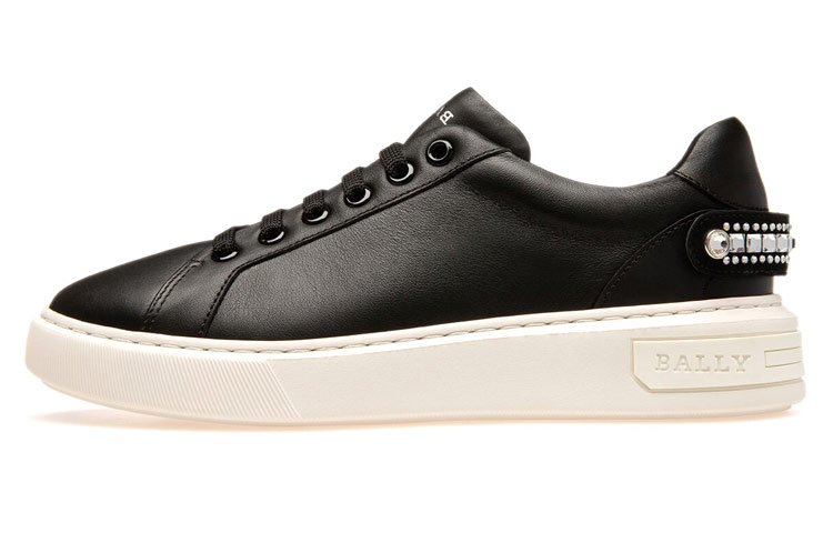 (Women) BALLY Malya 'Black White Crystal Embellishment' 6236583