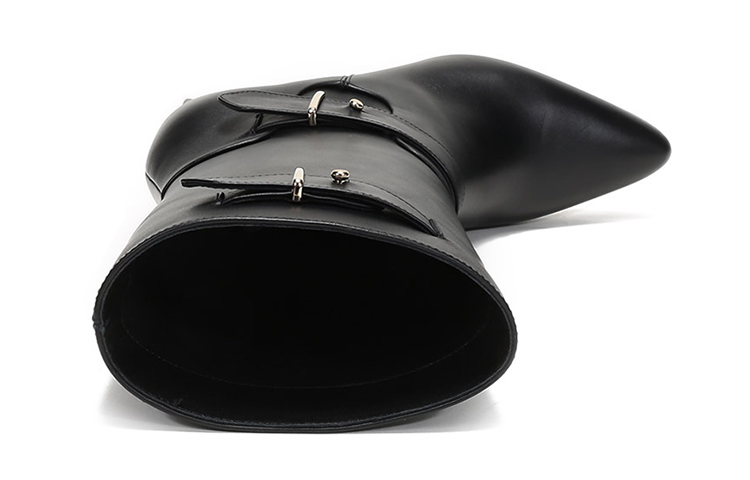 (W) BALLY Mid-Calf Leather Boots 'Black Cozy Wedge' 圖 5