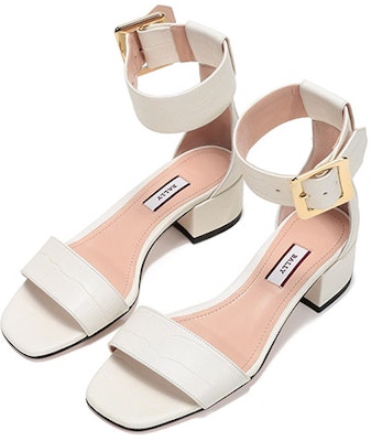 (Women) BALLY Mid-Heel Leather Sport Sandals 'Bone White' 6231170 Lookbook (Women) BALLY Mid-Heel Leather Sport Sandals 'Bone White' 6231170