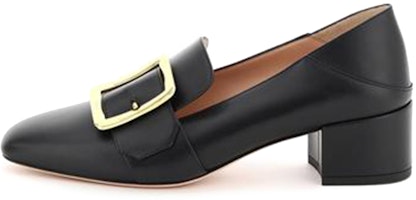 (Women) BALLY Mule 'Black with Metal Buckle' 6238157 (Women) BALLY Mule 'Black with Metal Buckle' 6238157