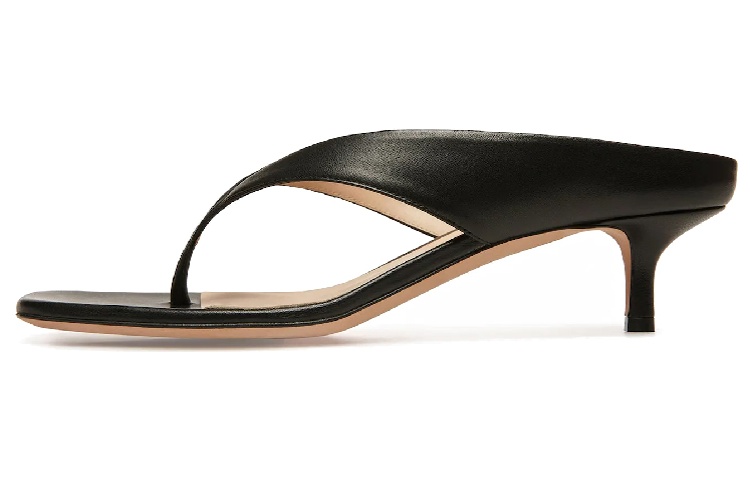 (Women) BALLY Nyna Slide 'Black Leather High-Heel' 6303511