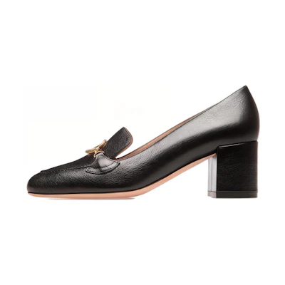 (W) BALLY Obrien 'Black Chunky Heel'