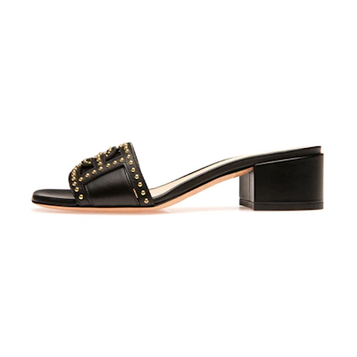 (W) BALLY Peoni High Heels 'Black Leather Fashion'