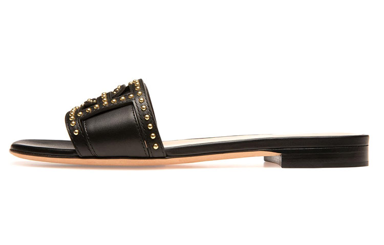 (W) BALLY Peony Slipper 'Black'