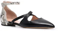 Order (W) BALLY Kasut Leper Berhujung 'Kulit Ular Hitam' 6234086