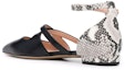 Lookbook (W) BALLY Zapatos Planos Punta 'Piel de Serpiente Negra' 6234086