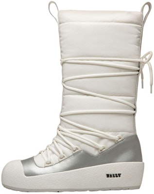 (Women) BALLY Regenerated Nylon Lace-Up Mid-Top Snow Boots 'White' 6301652 Buy (Women) BALLY Regenerated Nylon Lace-Up Mid-Top Snow Boots 'White' 6301652