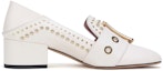 Order (W) BALLY Retro Kasut Tumit Tinggi 'Bone White' 6223336