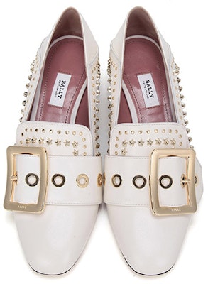 (Women) BALLY Retro High Heel 'Bone White' 6223336 Shop (Women) BALLY Retro High Heel 'Bone White' 6223336