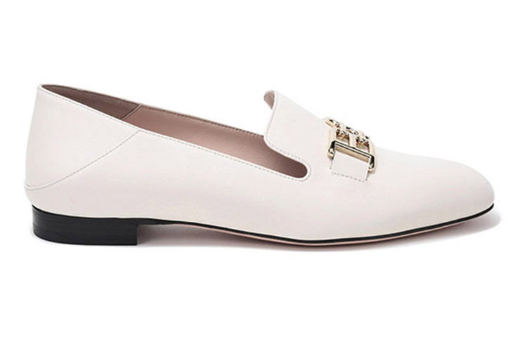 Order BALLY 皮質 復古休閒樂福鞋 女式 骨白色