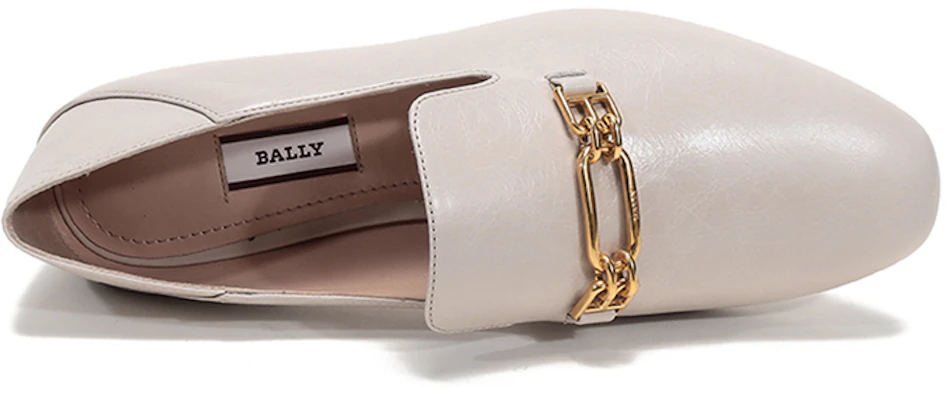 BALLY 牛皮 復古百搭樂福鞋 女款 象牙色 Purchase BALLY 牛皮 復古百搭樂福鞋 女款 象牙色