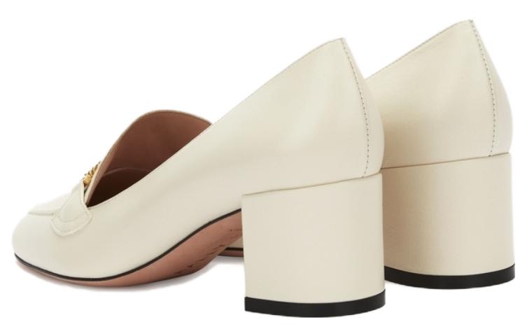 Shop (W) BALLY Tumit Tebal Selesa Hujung Bulat 'Beige' 6305003