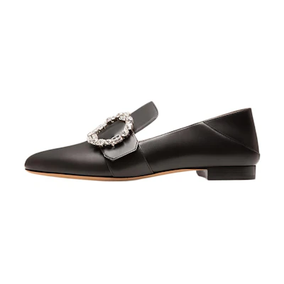 (W) BALLY Round Toe Slip-On Loafer 'Black'