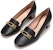 (W) BALLY S/S 22 'Kasut Kulit Hitam Tumit Rendah dengan Perincian Gesper' 6239477