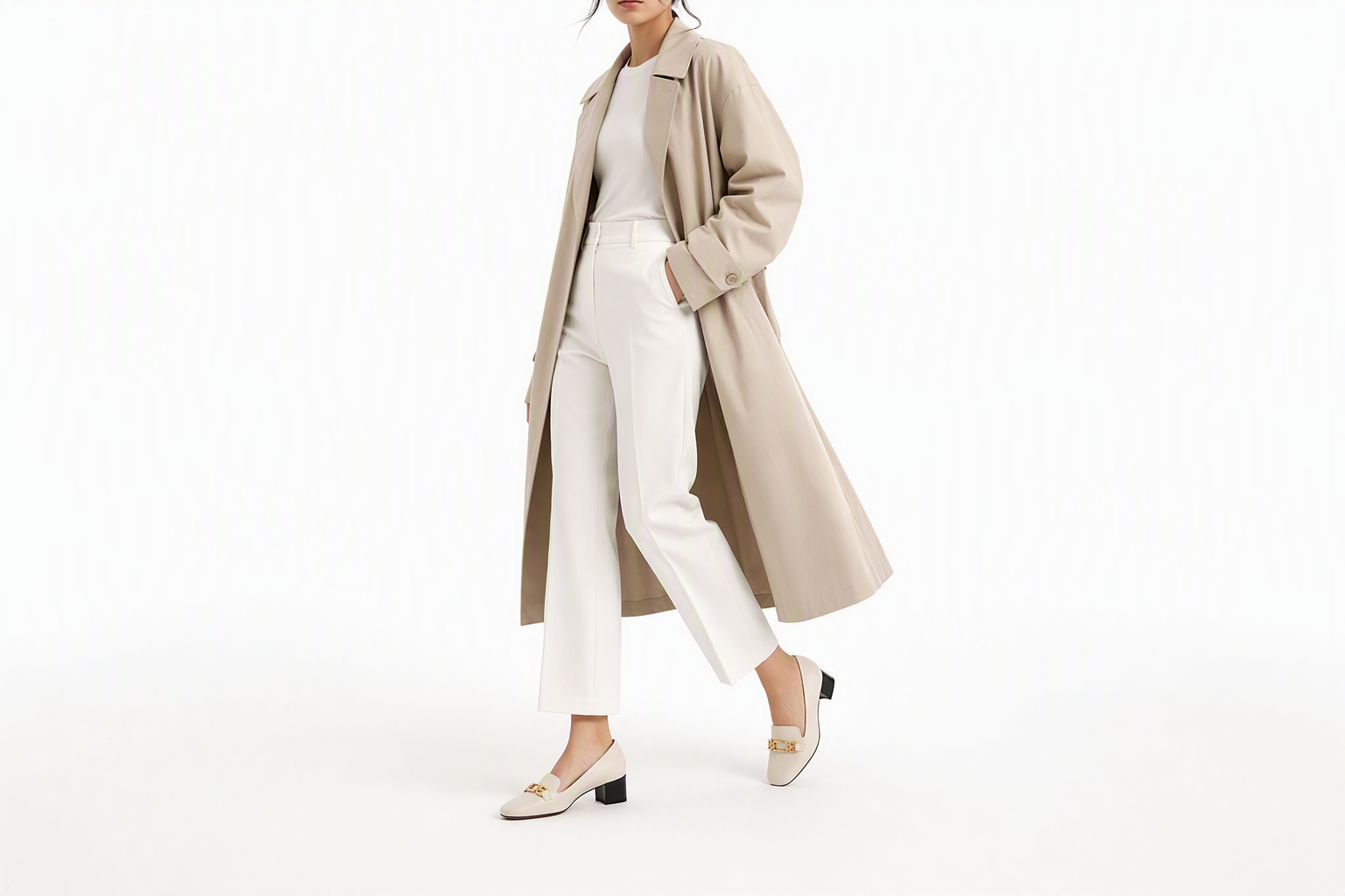 Order (W) BALLY SS22 Mocassins ''Bone White Horsebit'' 6239478